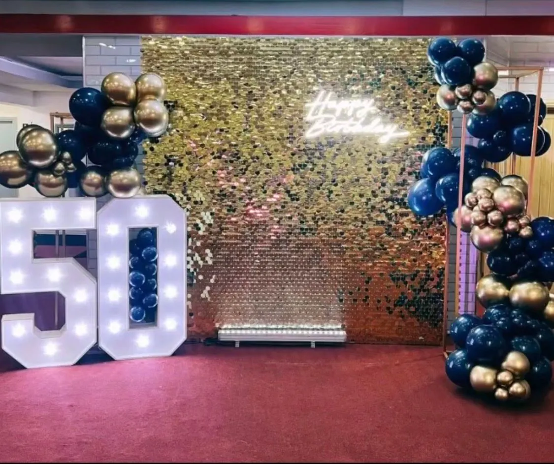 Shimmer wall Luxury Balloon Decorations & Backdrops for hire in Nairobi - photo 6